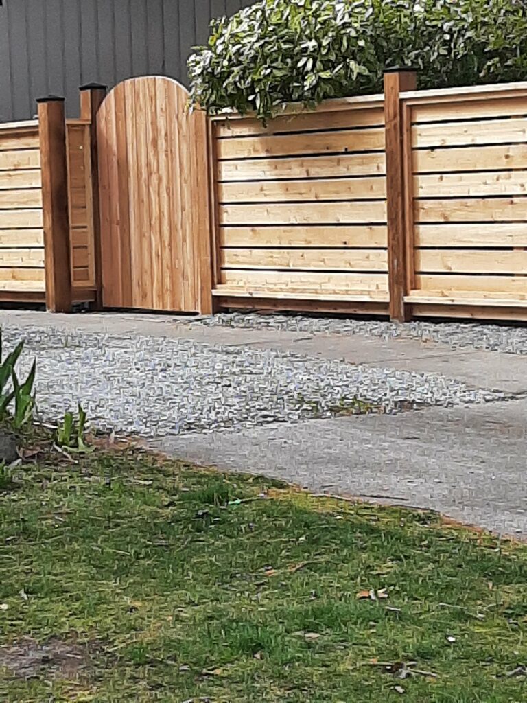 wood fence in esquimalt bc